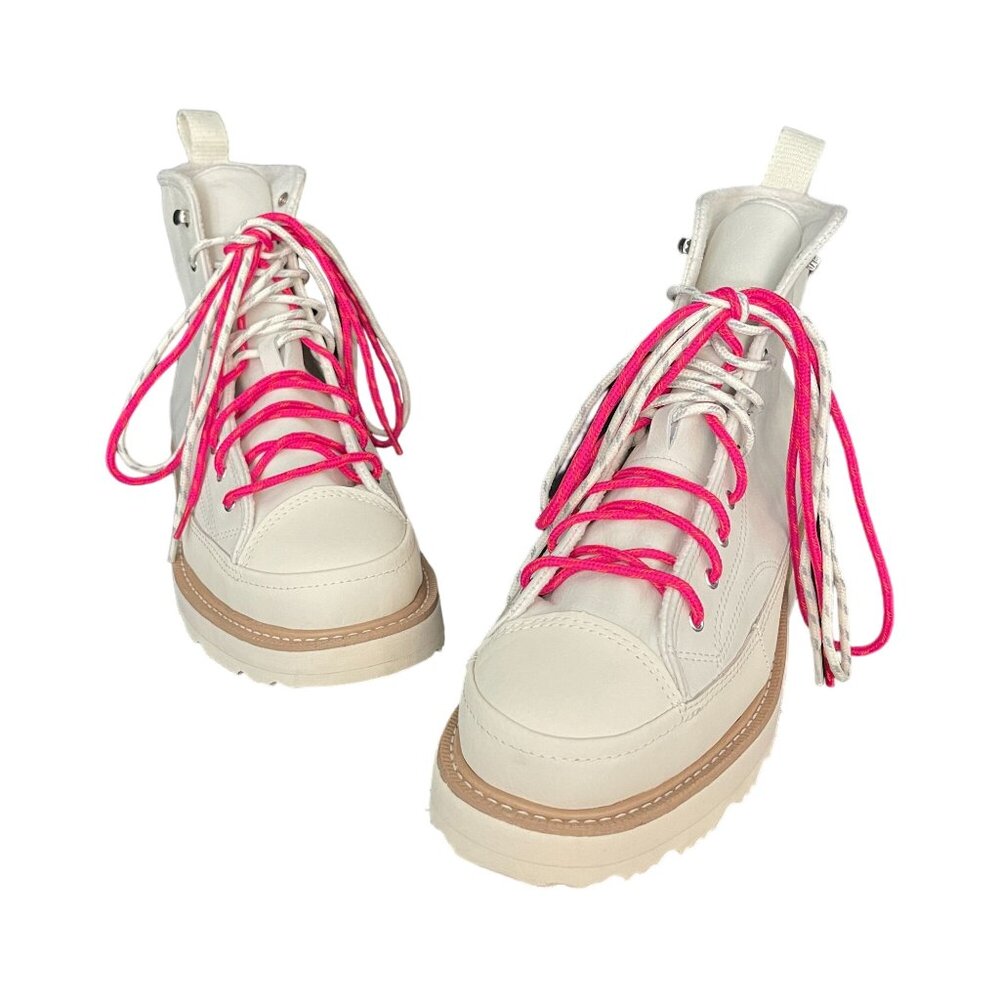 Converse Chuck Taylor Crafted High Top Boots Off White Pink, Size 10 (W) NWOB - Picture 1 of 10